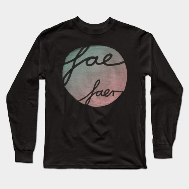 Fae Pronoun Pride Long Sleeve T-Shirt by inSomeBetween